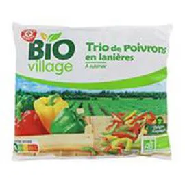 Lanières Trio de poivrons Bio (600g)