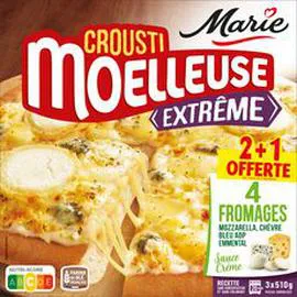 Pizza crousti moelleuse 4 fromages (1,53kg)
