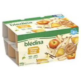 Purée fruit bébé 6 mois Pomme poire vanille (12x100g)