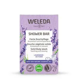 Gel Douche Solide Végétale Lavende & Vetiver Bio Shower Bar (75g)