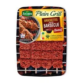 Brochettes au boeuf saveur barbecue (400g)