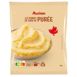 AUCHAN Purée cuisinée de pommes de terre 1kg