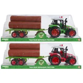 Jouet Tracteur Remorque Friction 35Cm (l'unité)