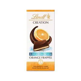Tablette de chocolat orange frappée (150g)