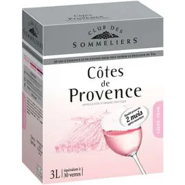 Côtes de Provence - Alc 12%vol. - Vin rosé (3l)