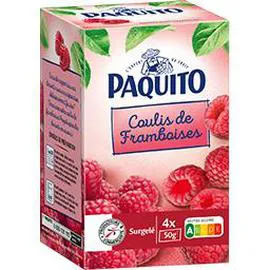 Coulis de framboises (4x50g)