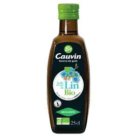 Huile vierge de lin Bio (25cl)
