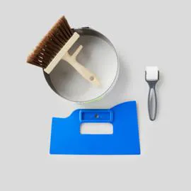 Kit À Papiers Peints : Brosse À Encoller Et Roulette De Colleur & Balai (l'unité)