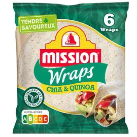 Wraps de quinoa et chia (370g)