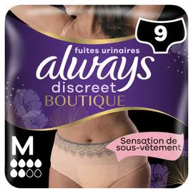 Culottes Pour Fuites Urinaires Boutique 6  M (x9)