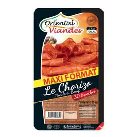 Chorizo boeuf et volaille Halal (150g)