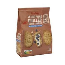 Petits pains grillés au blé complet sans sucres ajoutés (225g)