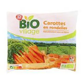 MARQUE REPÈRE, BIO VILLAGE Carottes Bio En rondelles 600g