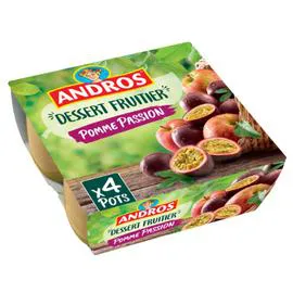 ANDROS Compote pomme passion 4x100g