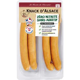 Saucisses Knacks d'Alsace zéro nitrite (260g)