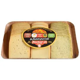 Fromage à Raclette : à la truffe d'été, de Savoie IGP et à l'ail des ours (550g)