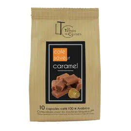Café capsules Compatibles Nespresso caramel (x10)