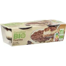 Dessert tiramisu café Bio (2x90g)