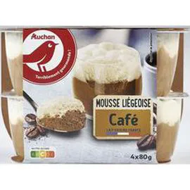 Mousse liégeoise au café (4x80g)