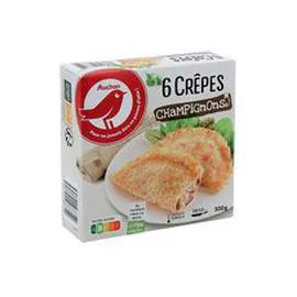 AUCHAN Crêpe fourrée au champignons 300g