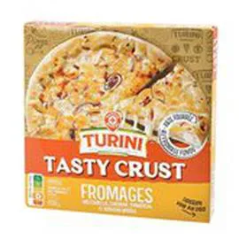 MARQUE REPÈRE, TURINI Pizza bords fourrés au fromage 3 fromages 450g