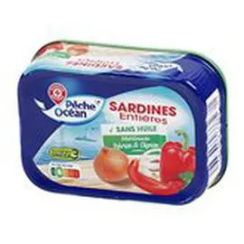 MARQUE REPÈRE, PÊCHE OCÉAN Sardine Poivron Oignon 135g