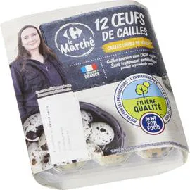 Oeufs de Caille sans OGM (x12)