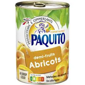 Abricots demi-fruits au sirop léger (235g)
