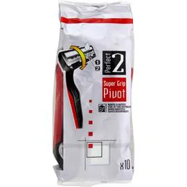 Rasoirs jetables bilames tête pivotante (x10)