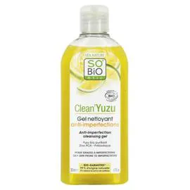LÉA NATURE, SO'BIO ÉTIC Gel Nettoyant Visage Anti-Imperfections Clean'Yuzu Bio 200ml