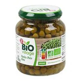 MARQUE REPÈRE, BIO VILLAGE Petits pois fins Bio 230g