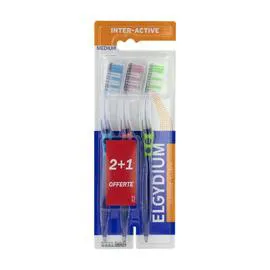 Brosse À Dents Souple Inter-Active (x3)