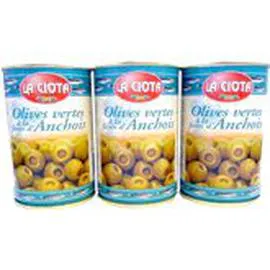Olives farcies anchois (3x120g)