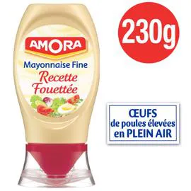 AMORA Mayonnaise fouettée aux blancs d'Oeufs 230g