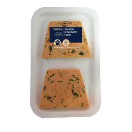 Terrine au saumon et saumon fumé (120g)