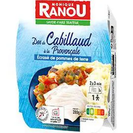 MONIQUE RANOU Dos de cabillaud à la provençale écrasé de pommes de terre 280g
