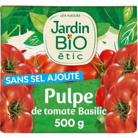 Pulpe tomate basilic Bio (500g)