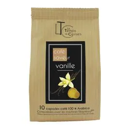 Café capsules Compatibles Nespresso vanille (x10)