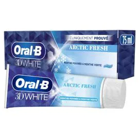 Dentifrice 3D White Arctic Fresh menthe poivrée et menthe verte (75ml)