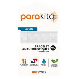 Bracelet Anti-Moustiques Blanc Adulte (l'unité)