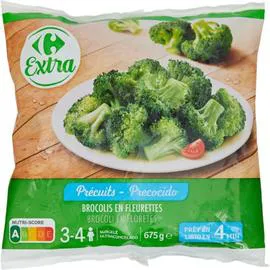 CARREFOUR EXTRA Brocolis en fleurettes précuits 675g