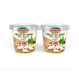 Yaourt de brebis caillé café (2x125g)