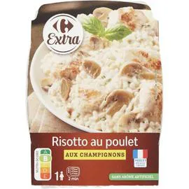 Plat cuisiné risotto poulet champignons (280g)