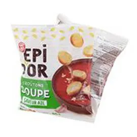 MARQUE REPÈRE, ÉPI D'OR Croûtons Ail 2x90g