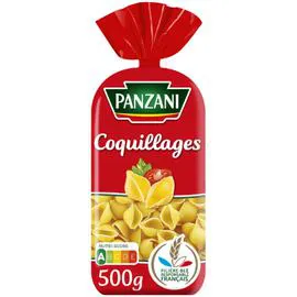 PANZANI Pâtes coquillages 500g