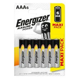 ENERGIZER Pile alcaline Power AAA/LR03 x6