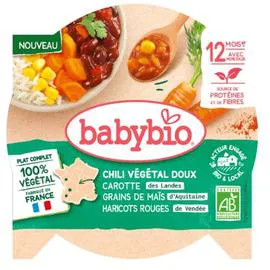 Plat cuisiné dès 12mois chili végétarien doux (230g)