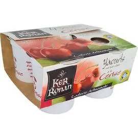 Yaourt cerise brassé sucré (4x125g)