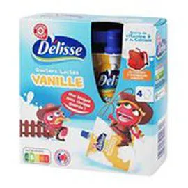 Gourdes Goûters lactés Vanille (4x85g)