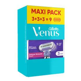 VENUS Gillette Venus Deluxe Smooth Swirl 9 recharges l'unité